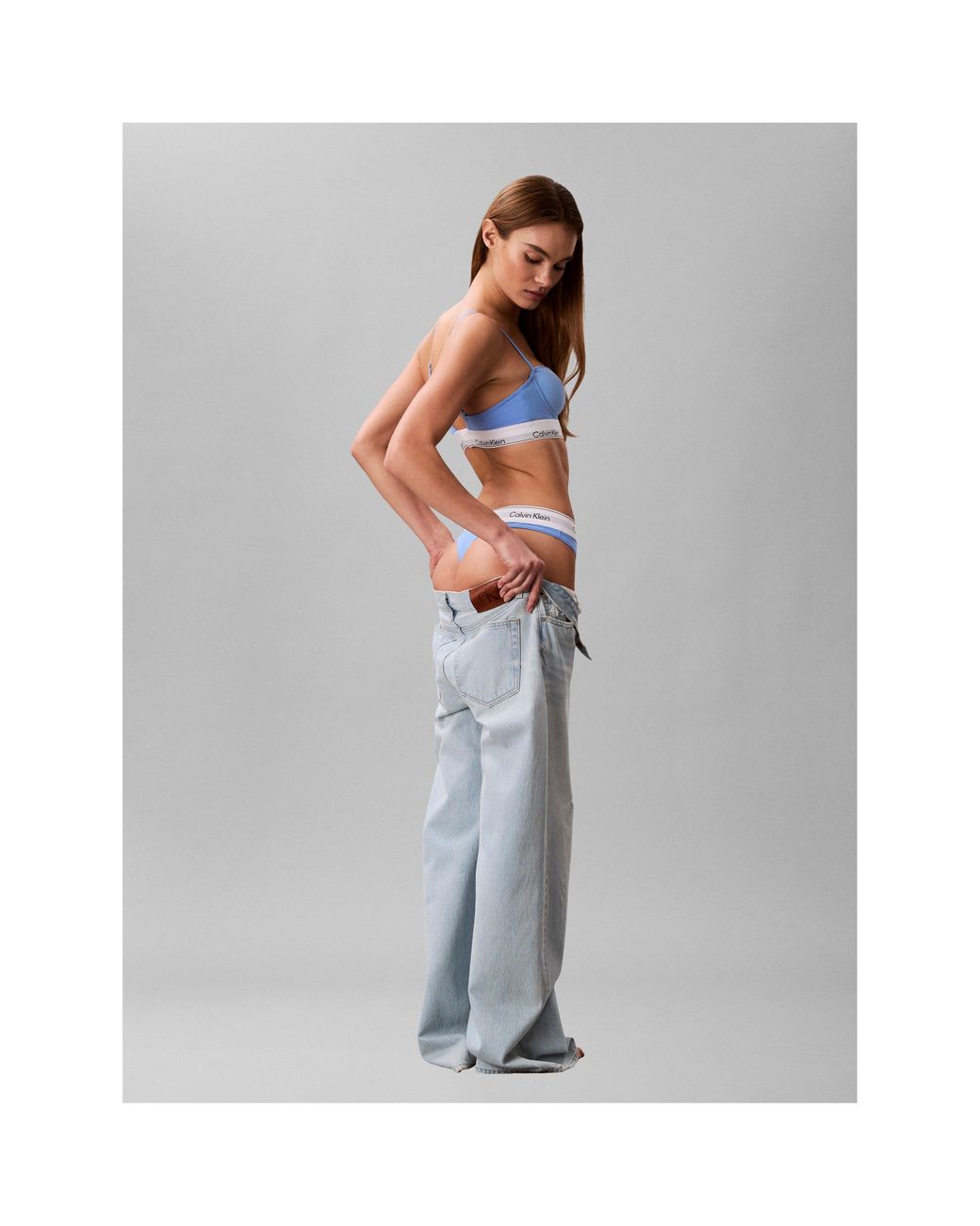 Calvin Klein Blue Modern Thong