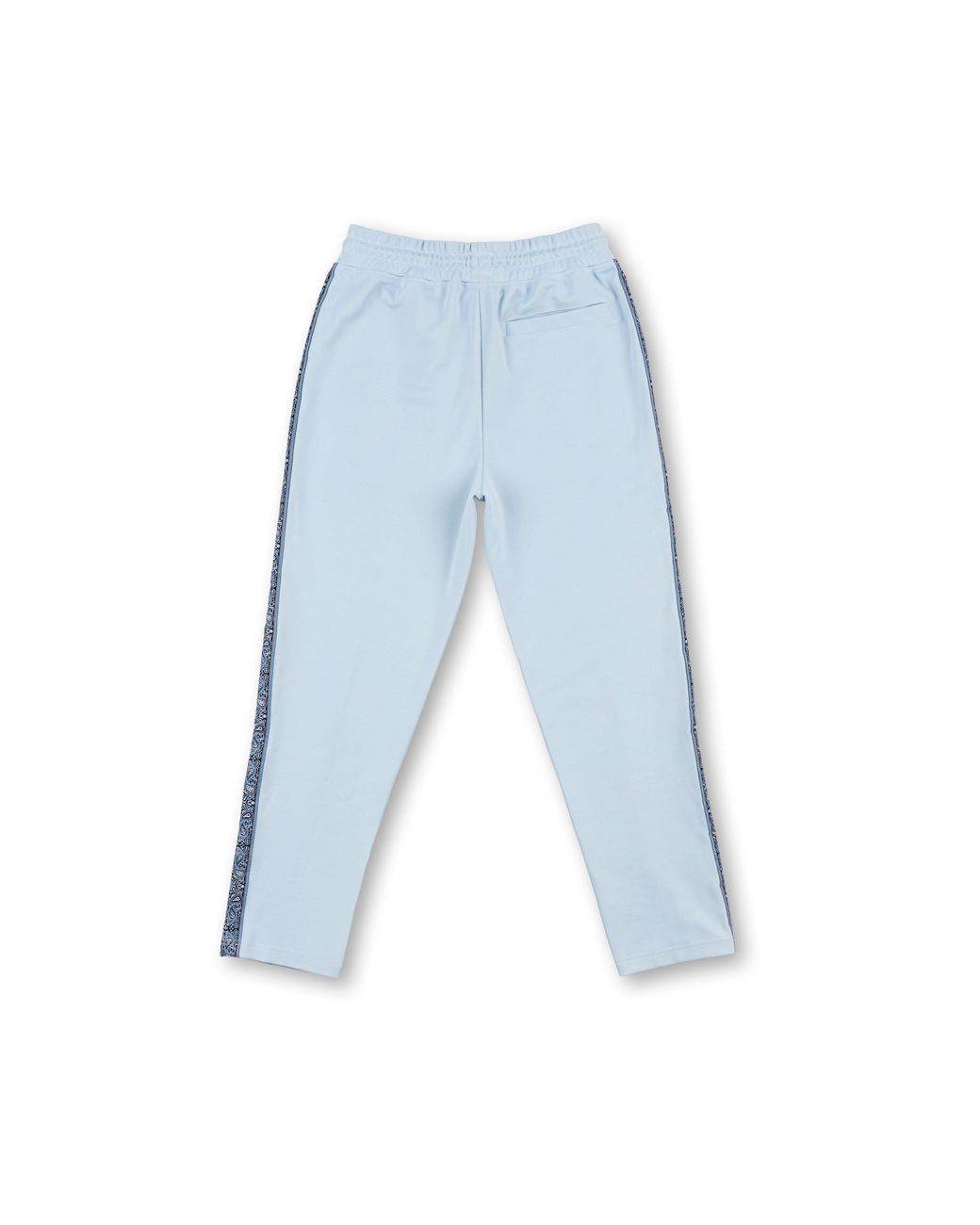 Pretty Green Blue Eclipse Paisley Open Hem Woven Joggers for men