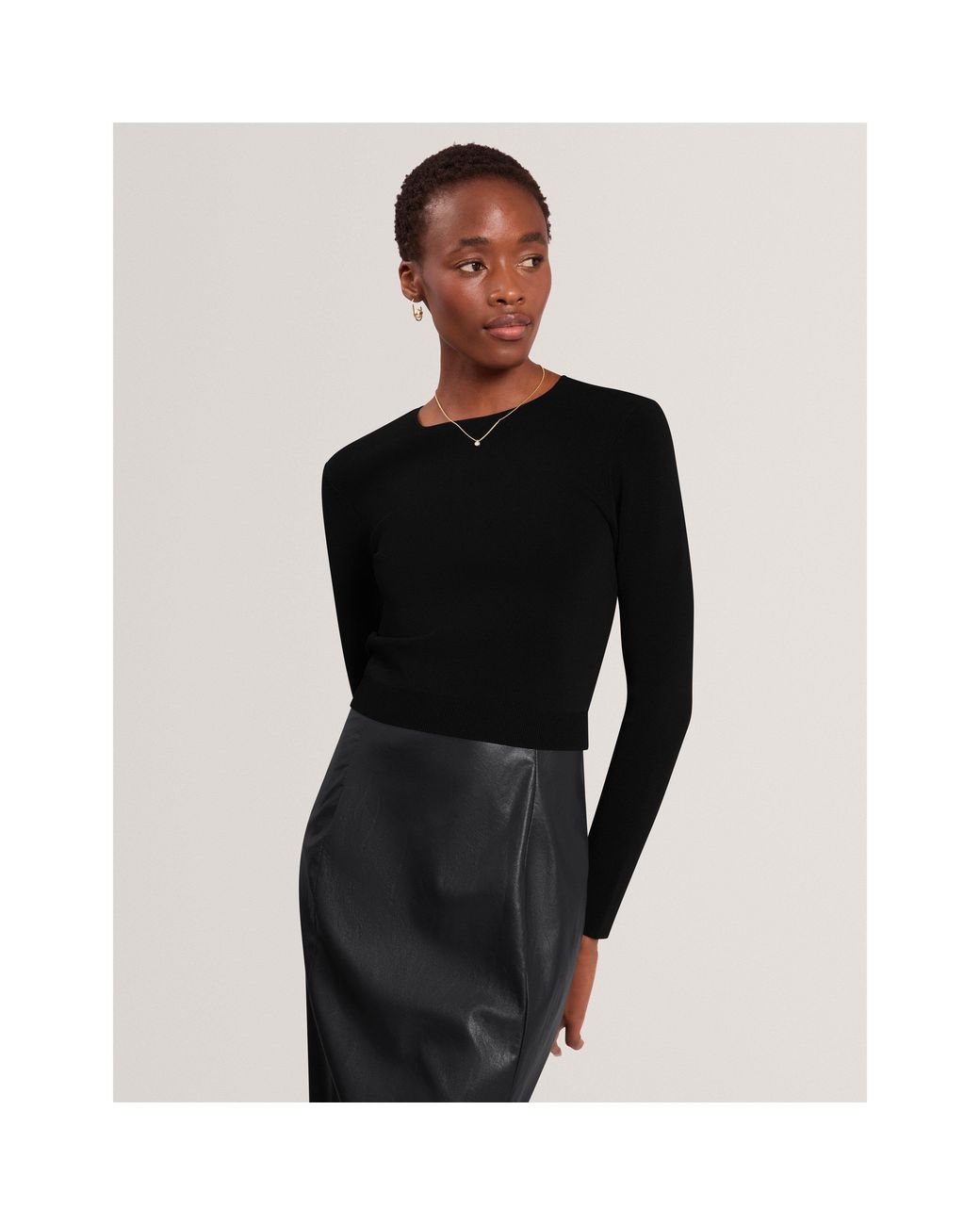 Ted Baker Black Ted Pencil Skirt Ld71