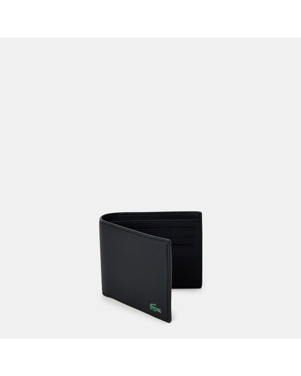 Lacoste Black Billfold Wallet for men