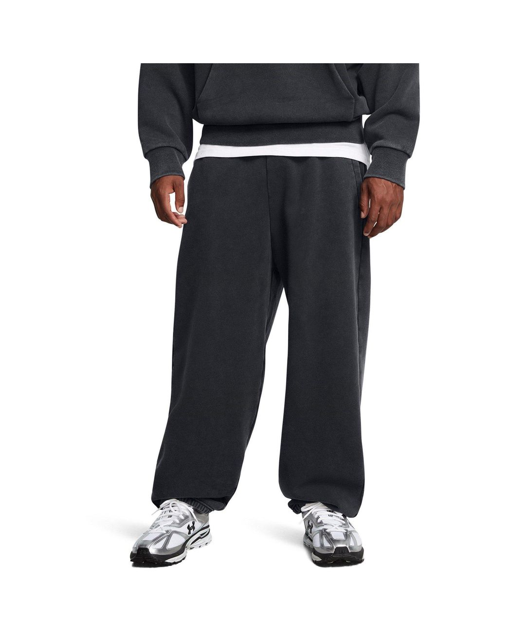 Under Armour Blue Icon Closed Hem Fleece Joggers for men