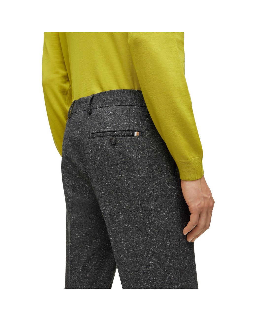 Boss Yellow H Genius Slim Fit Trousers for men
