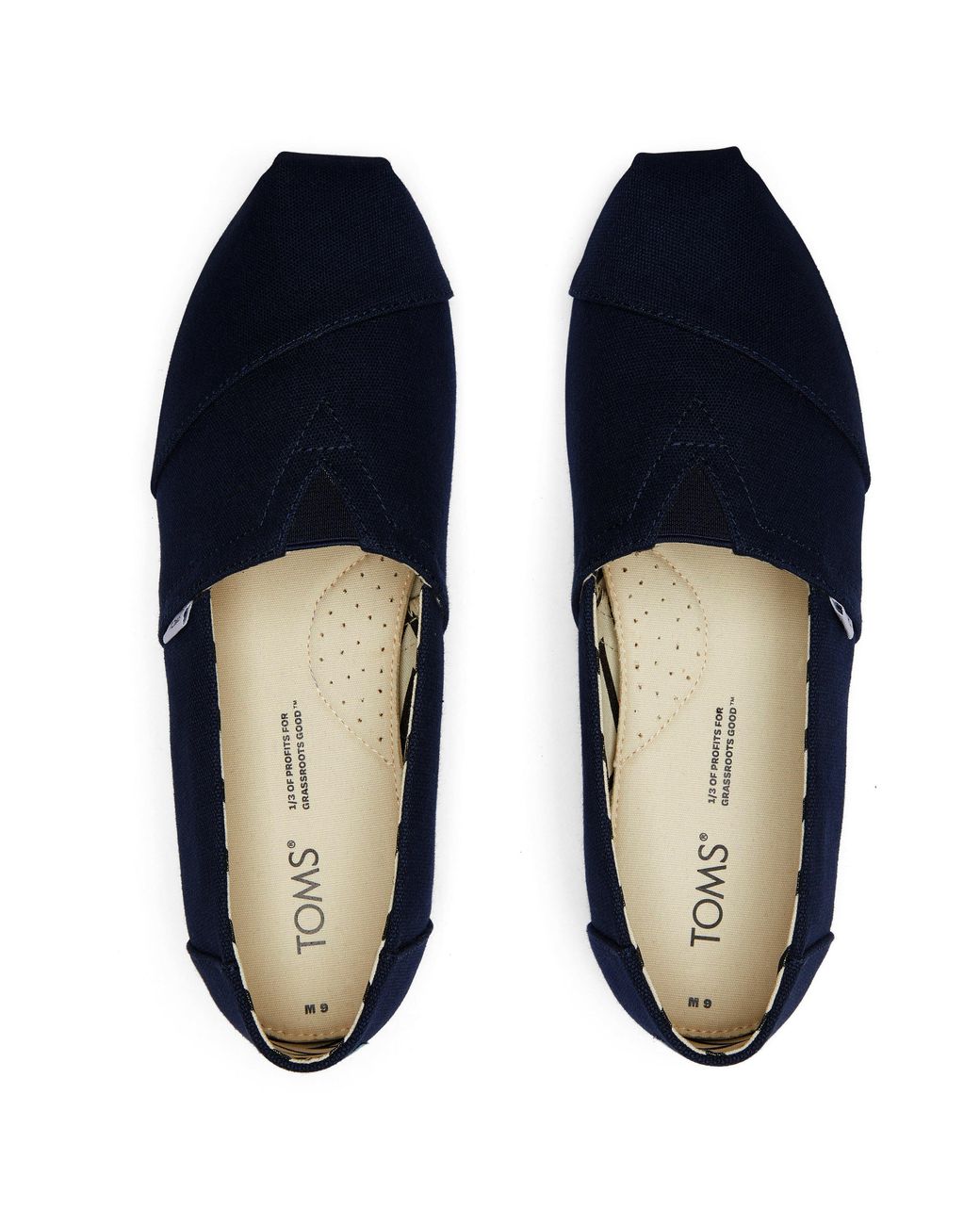 TOMS Blue Alpargata Canvas Shoes for men