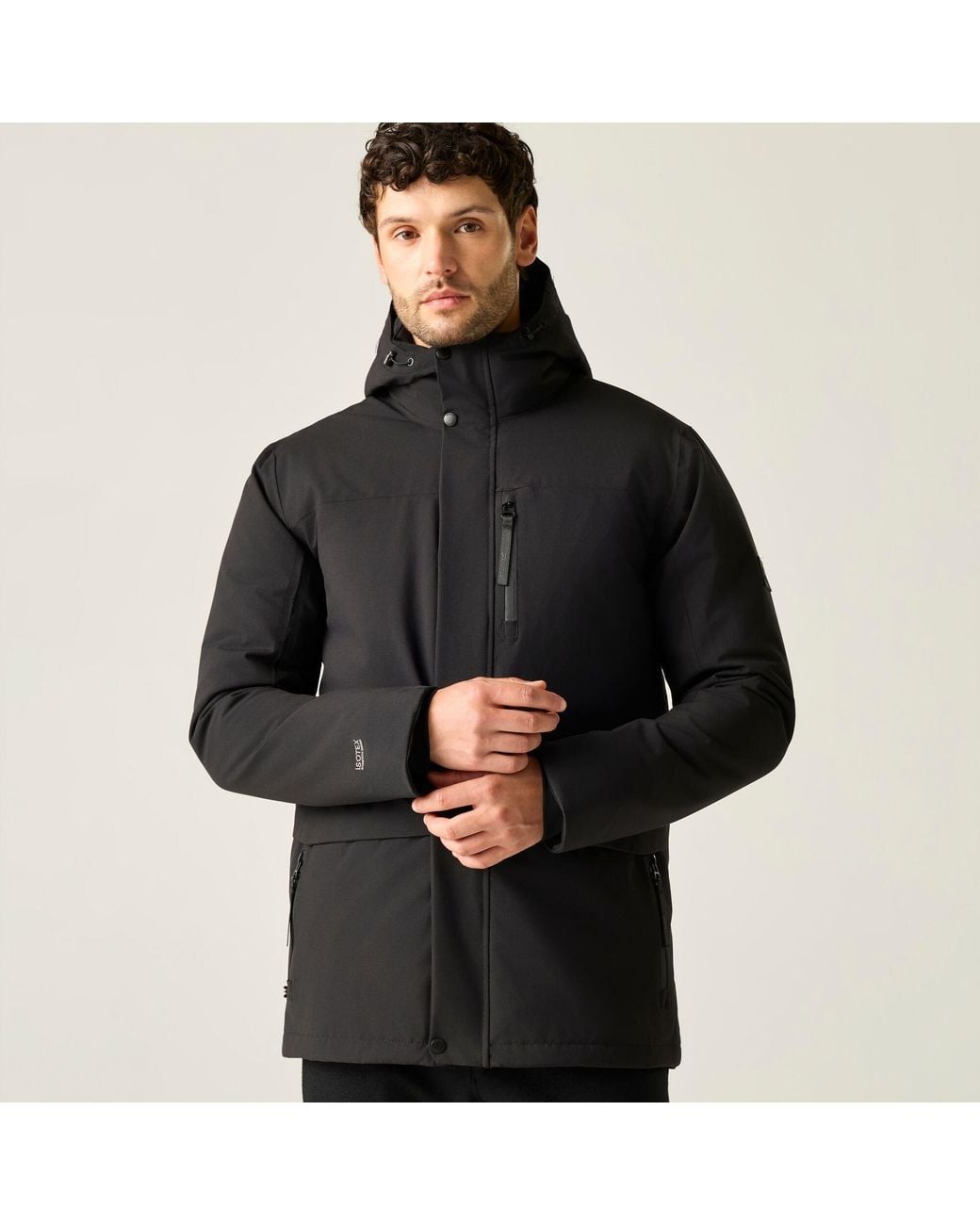 Regatta Black Baylon Waterproof Jacket for men