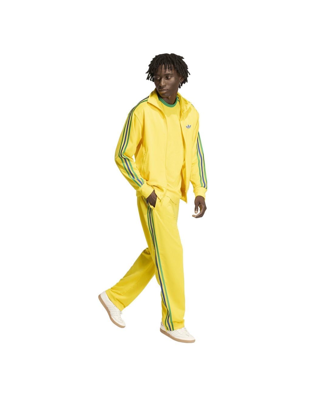 Adidas Originals Yellow Og Firebird Tracksuit Top for men