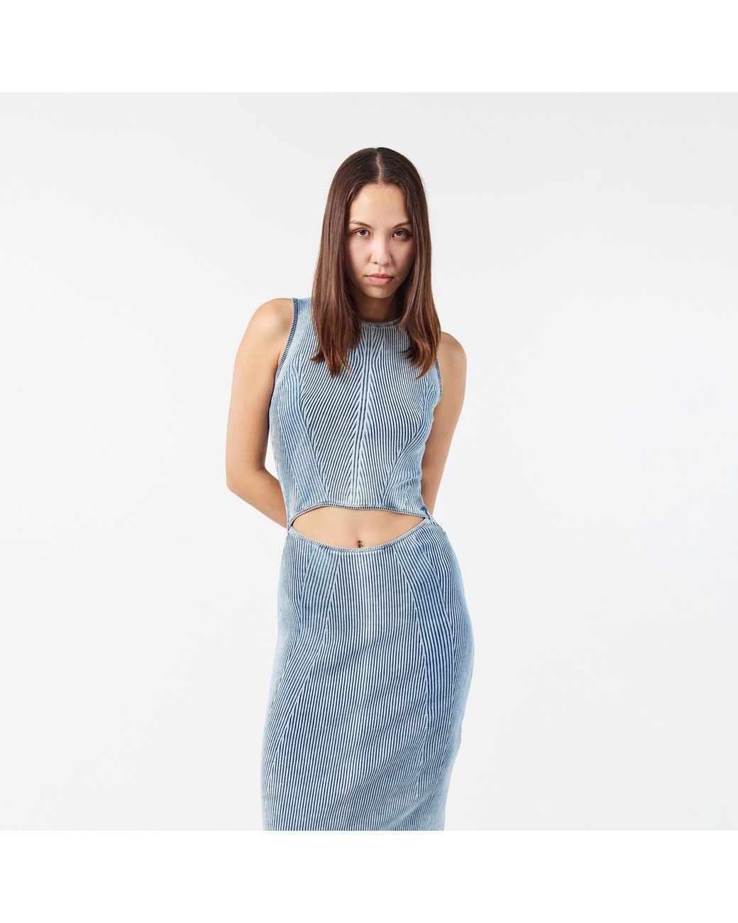 DIESEL Blue Taryn Long Maxi Dress
