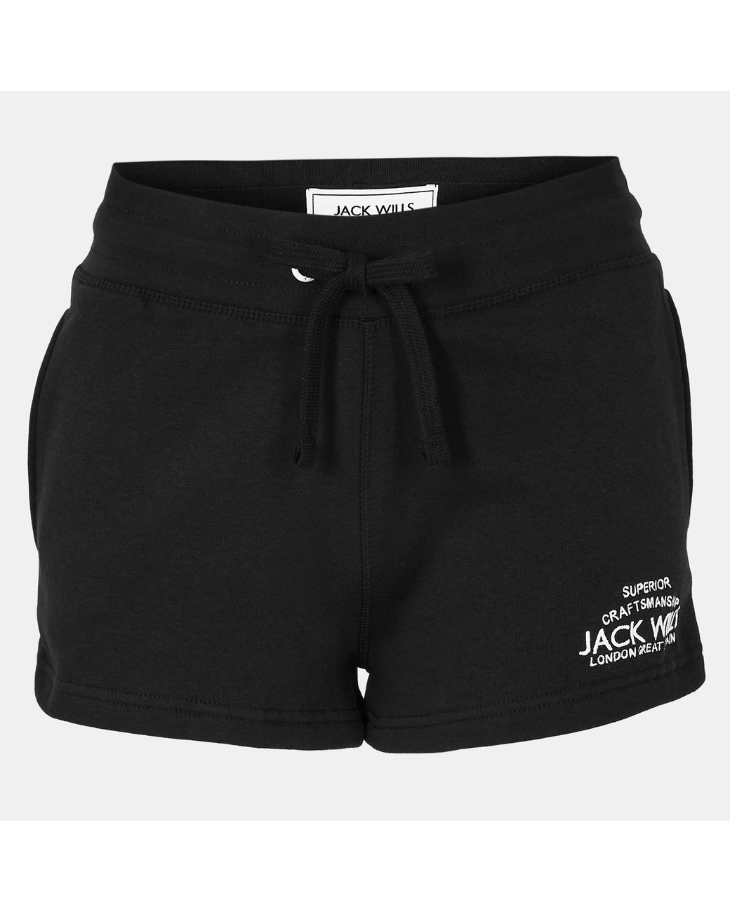 Jack Wills Black Bea Sweatshorts
