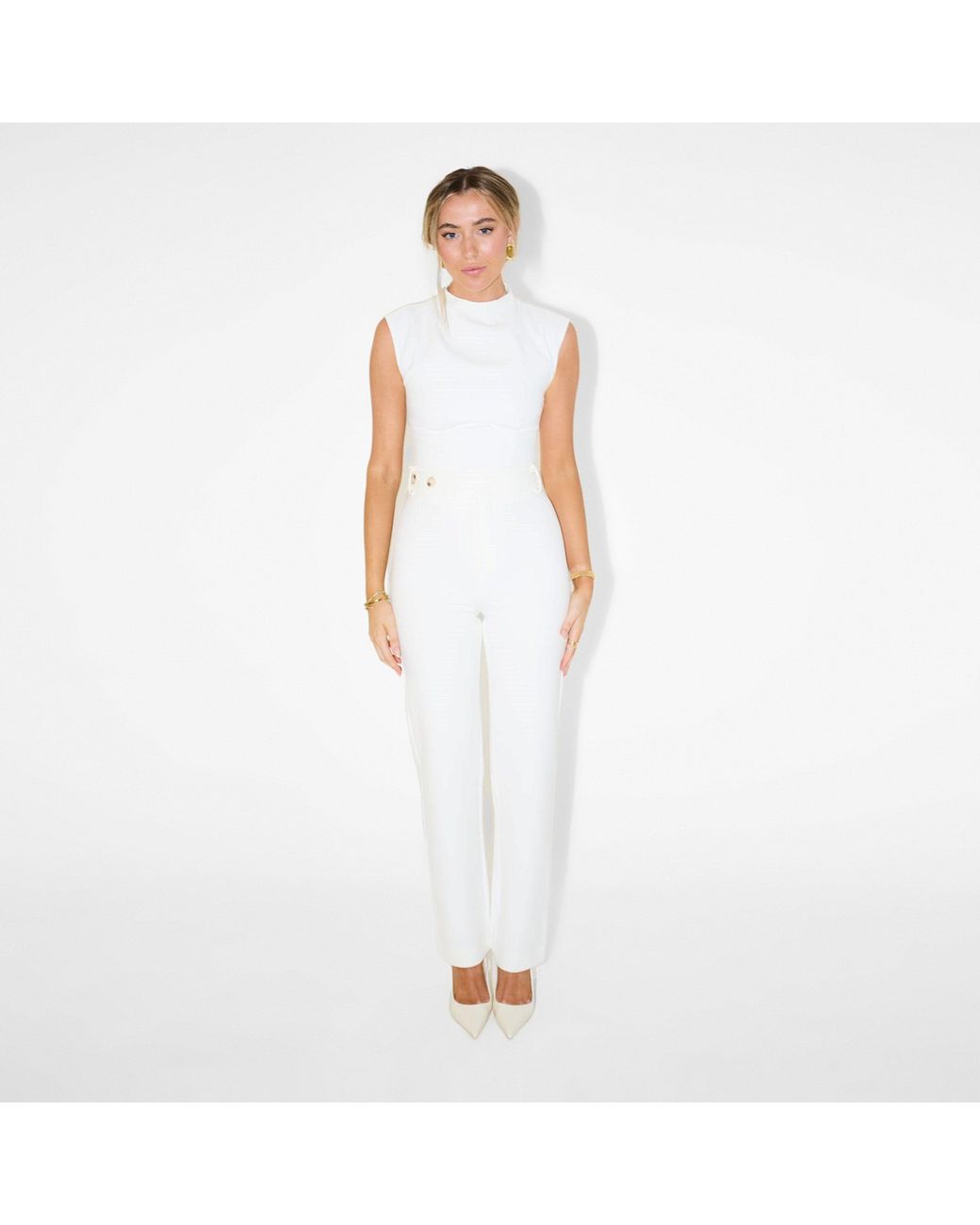 Odd Muse White The Ultimate Muse Straight Leg Trousers
