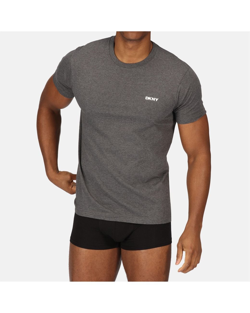 DKNY Gray 3 Pack Short Sleeve T-Shirts Giants for men