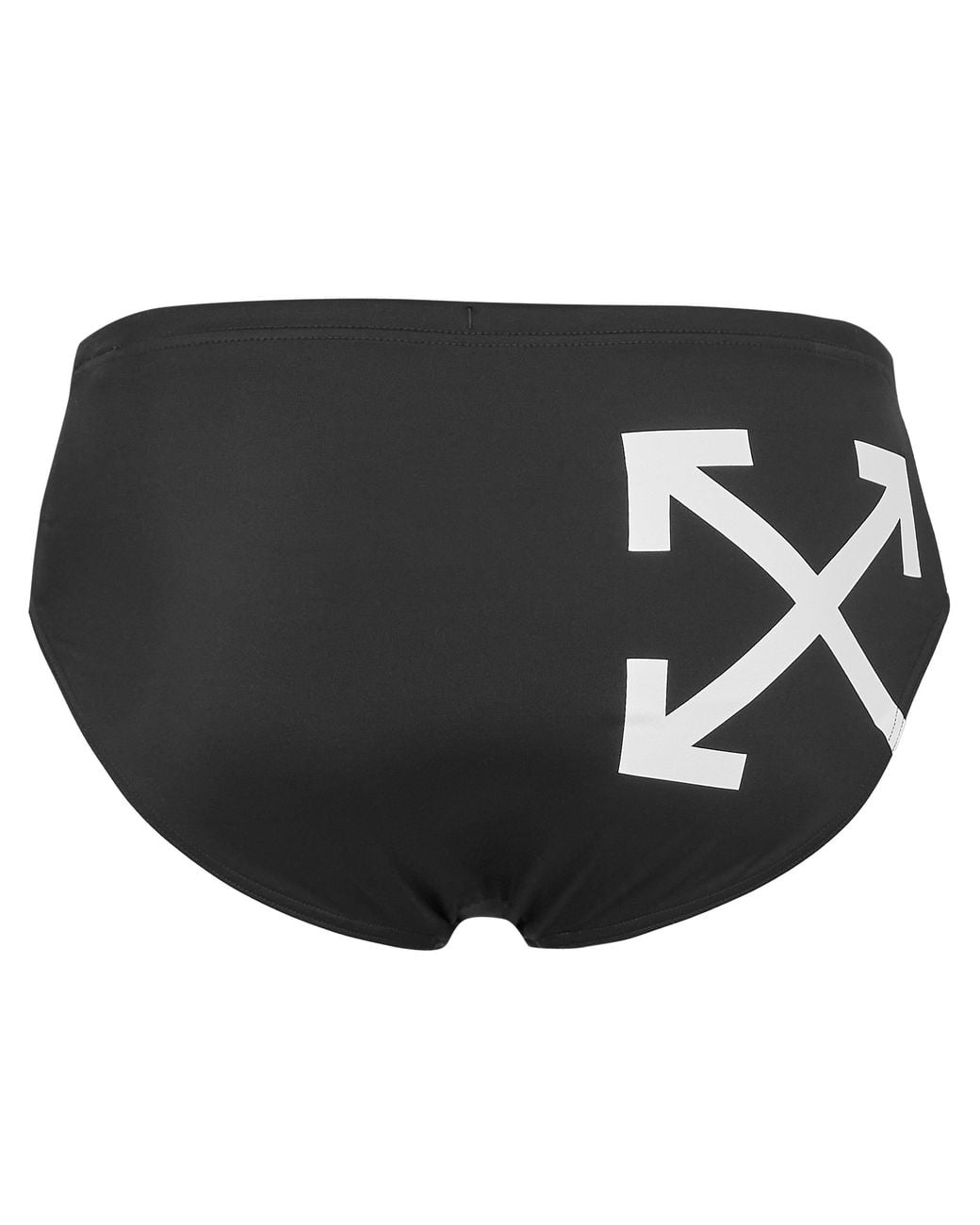 Off-White c/o Virgil Abloh Black Quick-Dry Mesh Lined Swim Shorts for men