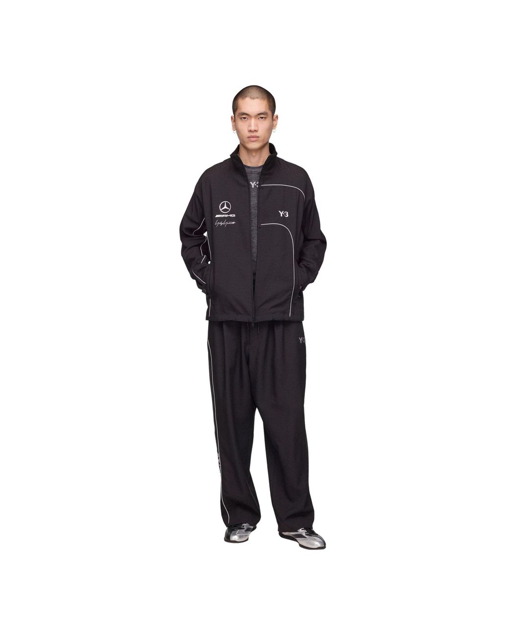 Y-3 Black Mercedes Track Jacket for men