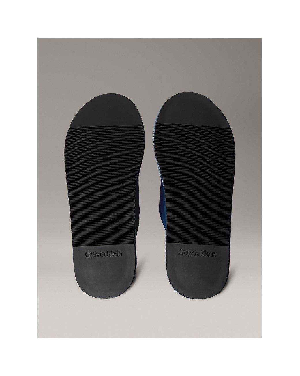 Calvin Klein Blue Ck Mono Mule Slippers for men