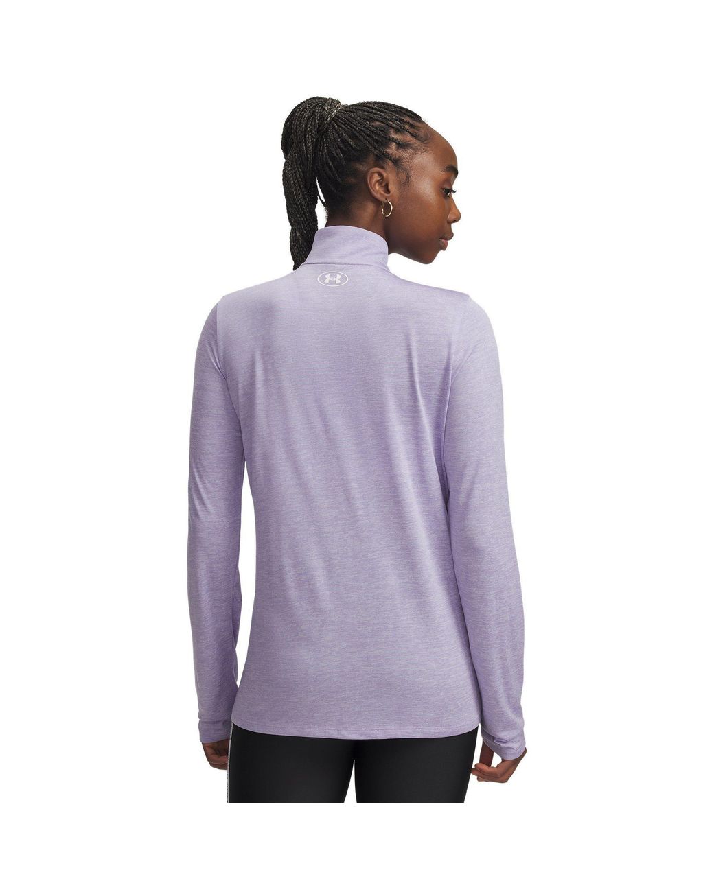 Under Armour Purple Tech Twist ½ Zip Luxe