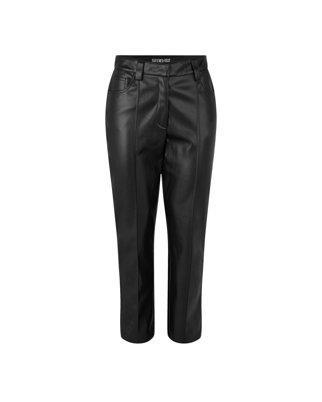 Biba Black Pu Straight Leg Trouser