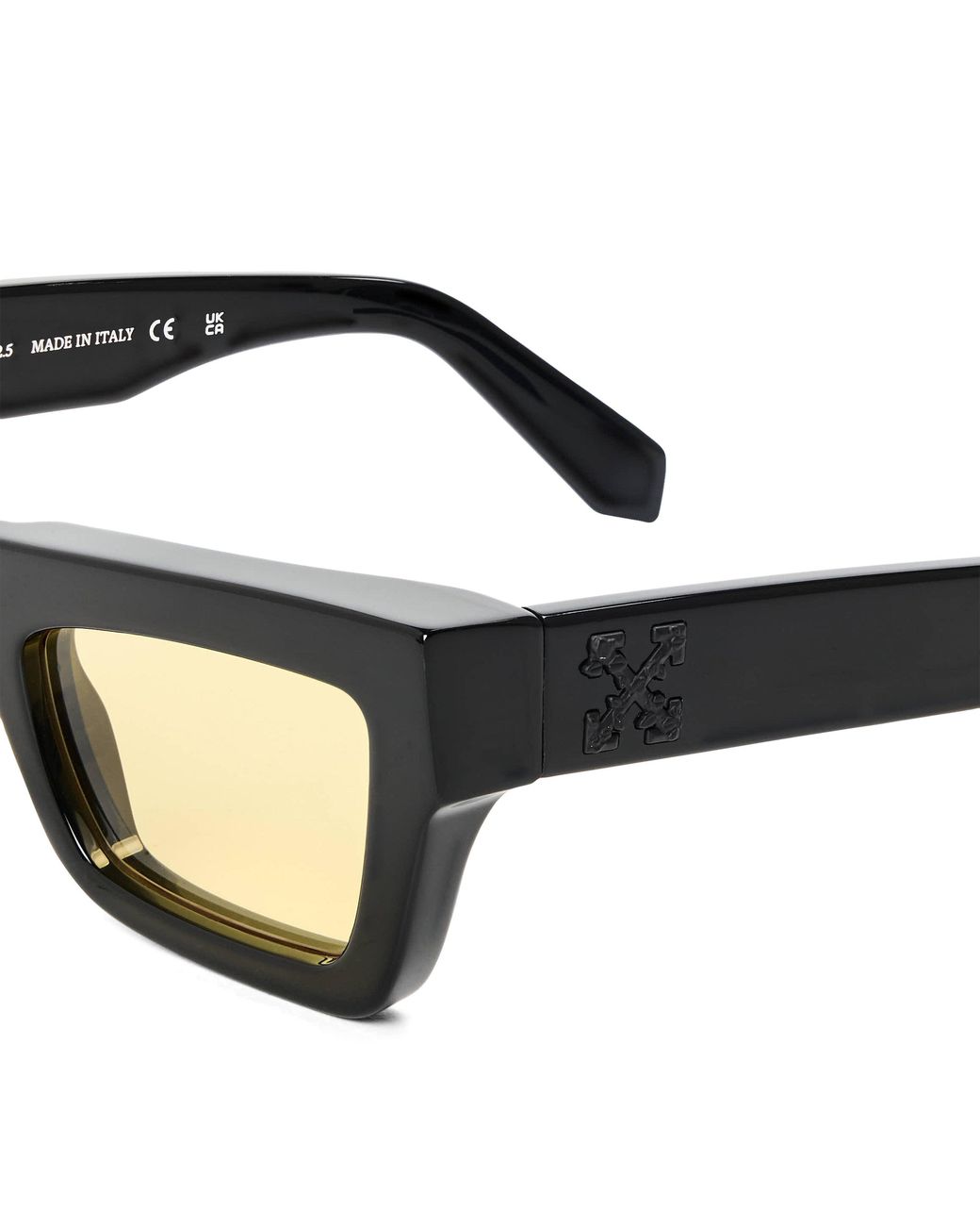 Off-White c/o Virgil Abloh Black Charleston Square Acetate Sunglasses