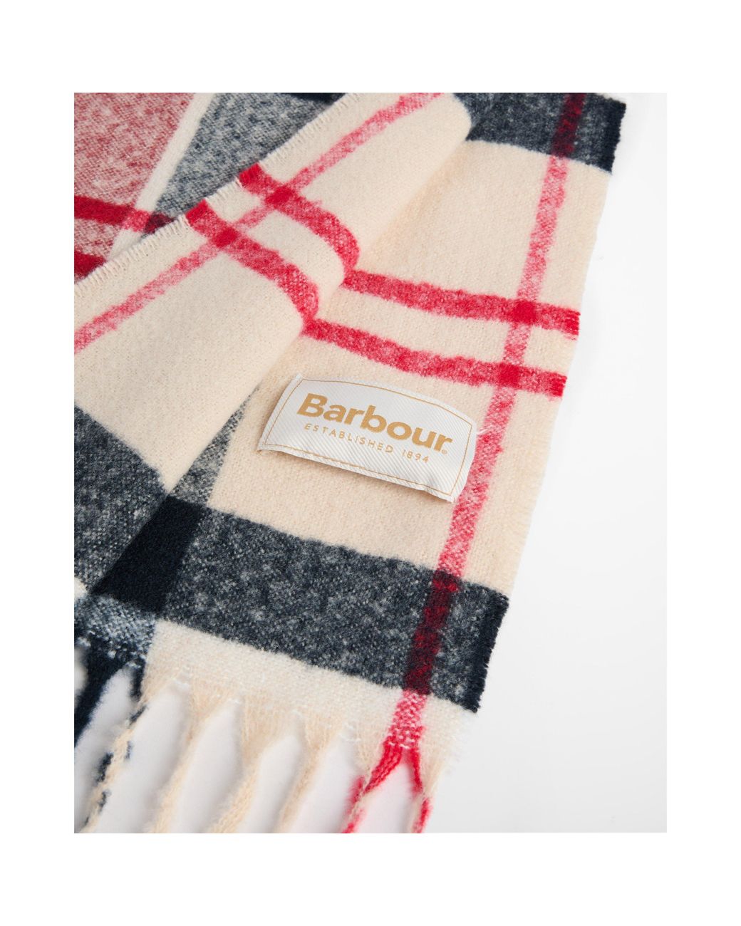 Barbour Red Deanna Scarf