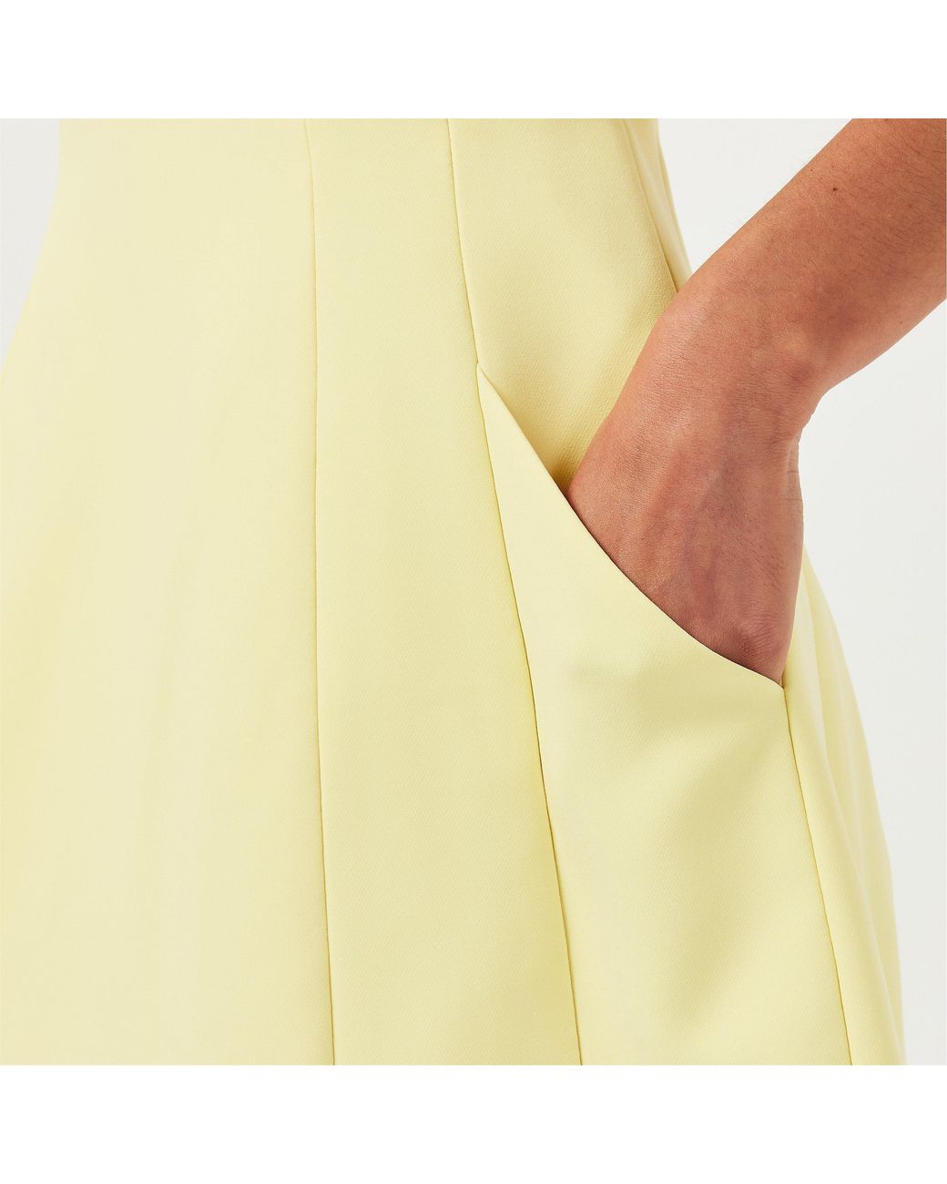 Bardot Yellow Neville Mini Dress