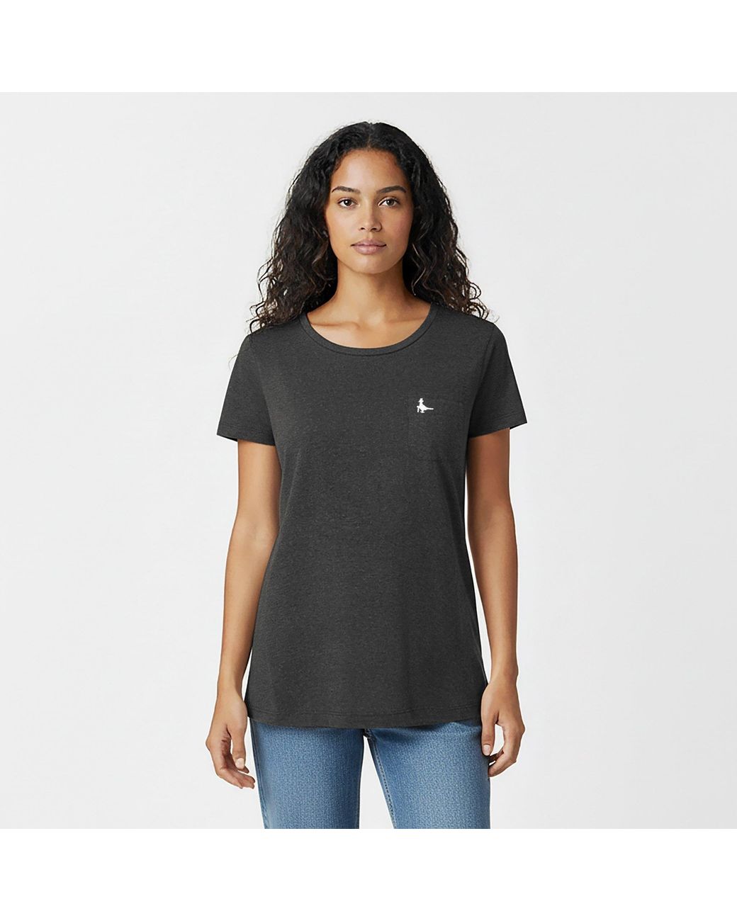 Jack Wills Black Fullford Pocket T-Shirt Ladies