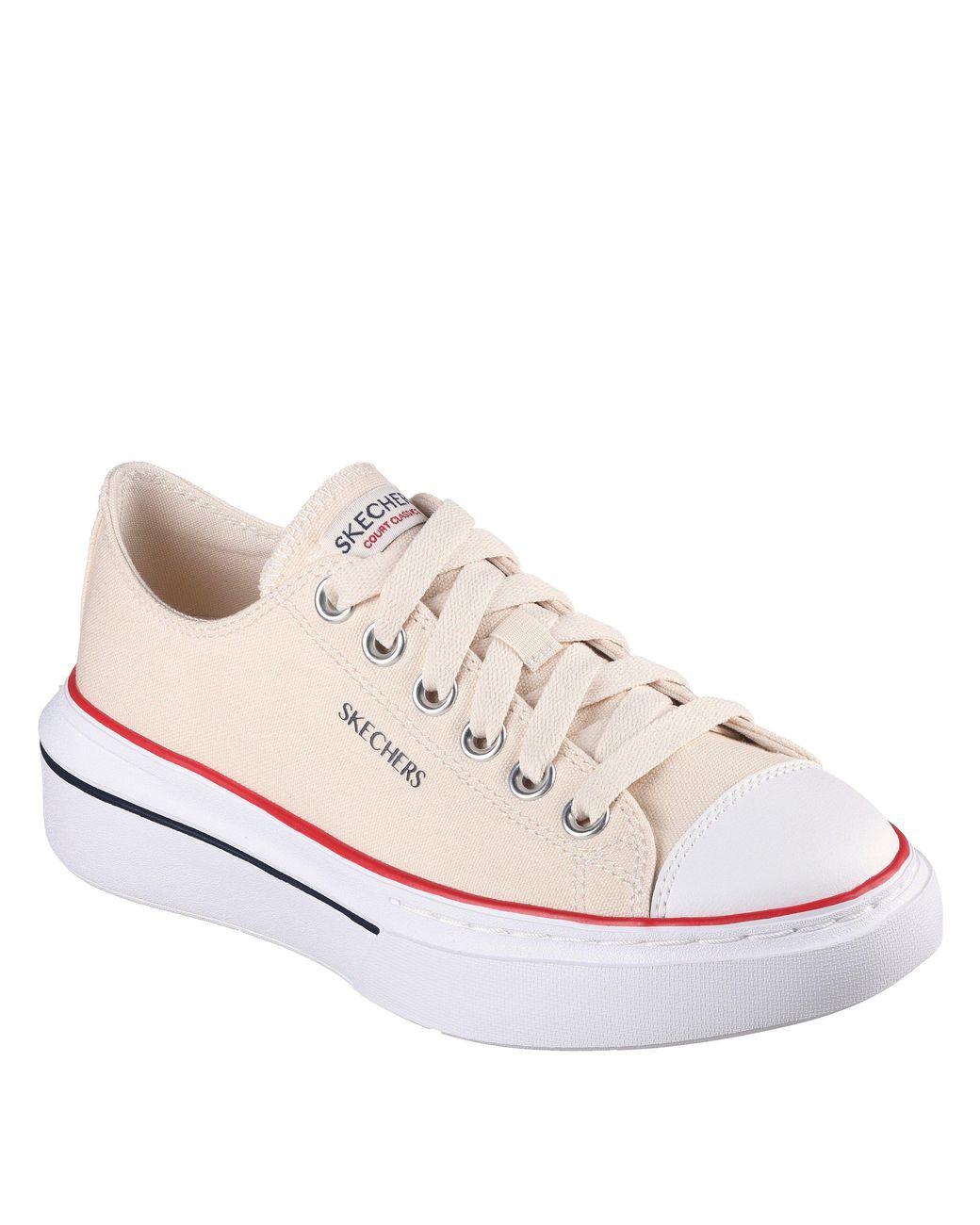 Skechers White Cordova Low-Top Trainers