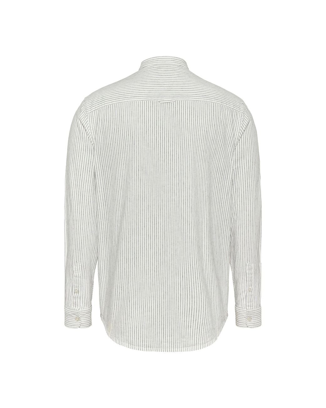 Tommy Hilfiger White Tj Linen Long-Sleeve Patterned Shirt for men