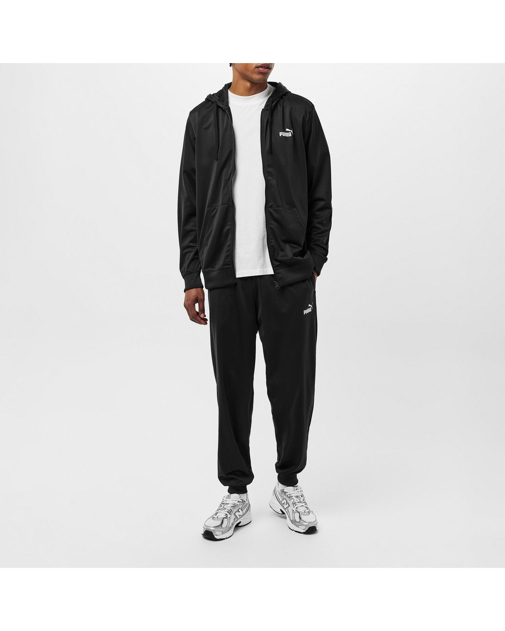 PUMA Black Poly Tracksuit for men