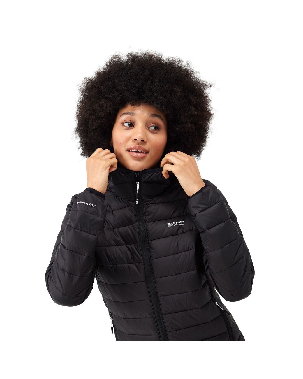Regatta Black Marizion Quilted Lightweight Insulated Puffer Jacket