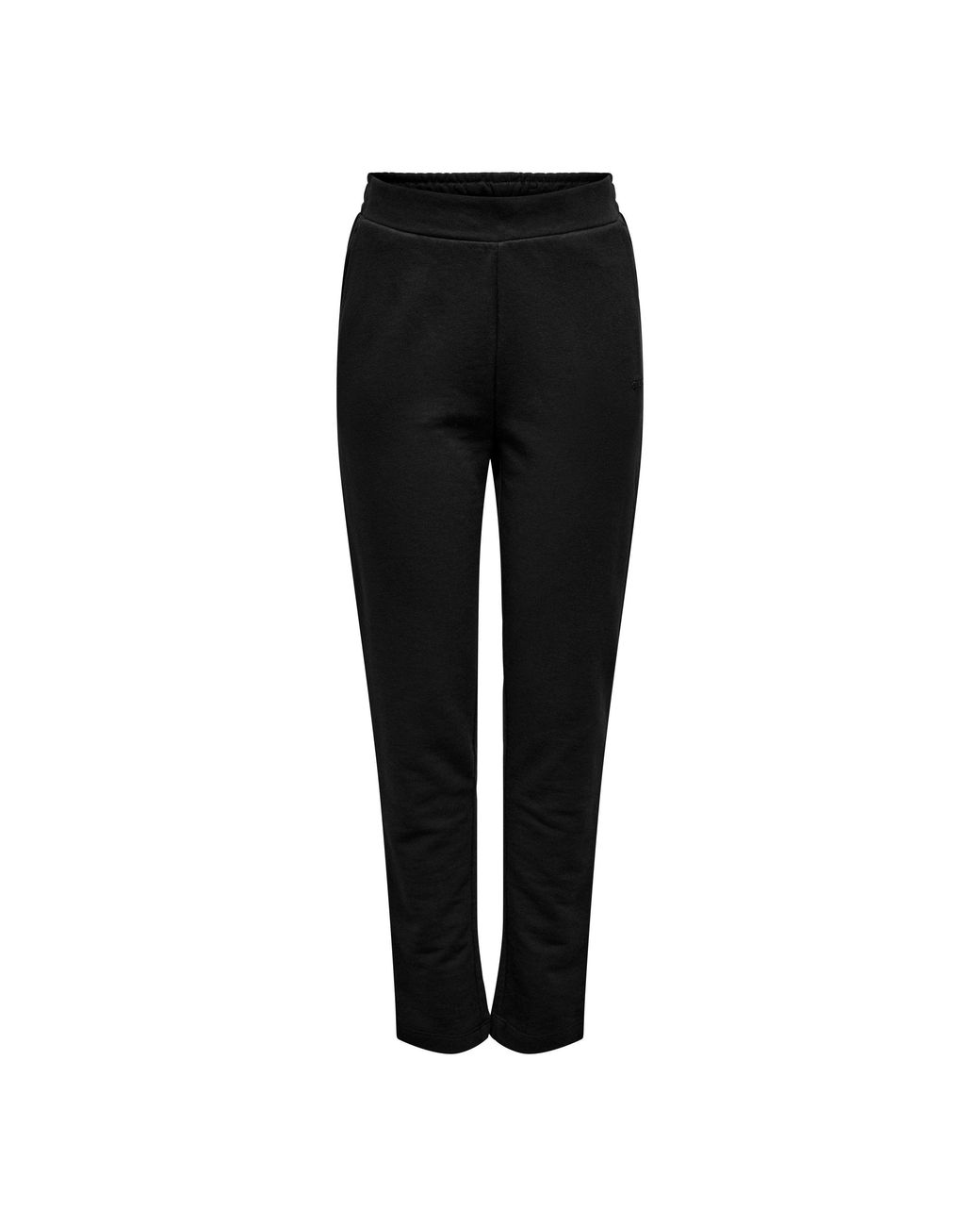 Only Play Black Mid-Waist Open Hem Fleece Joggers