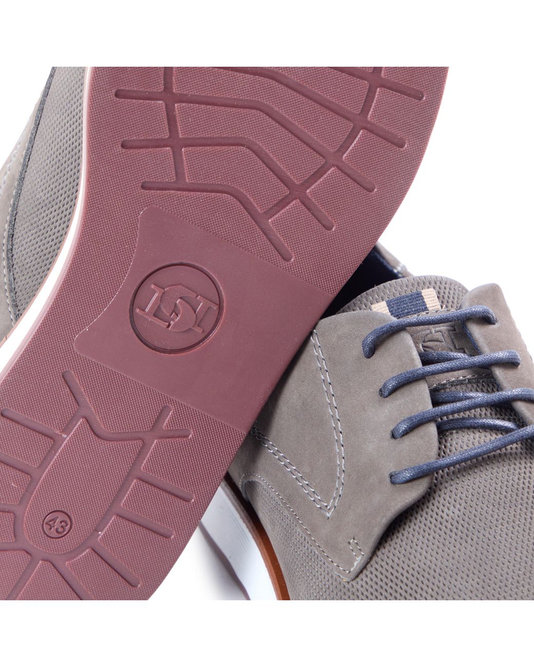 Dune Brown Derby Shoes for men