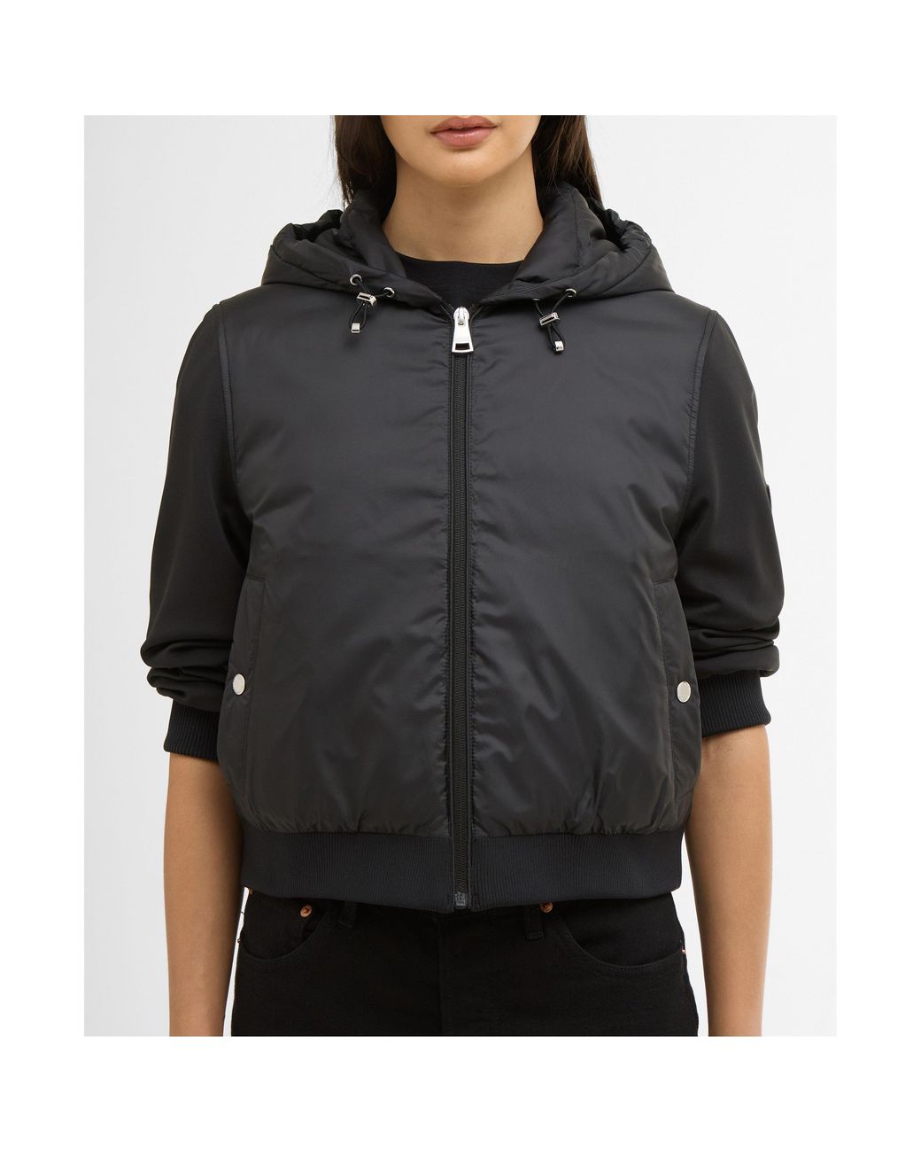 Barbour Black Equinox Quilted Sweatshirt