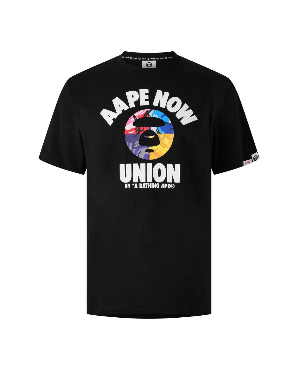 Aape Black Now Union Tee Sn63 for men