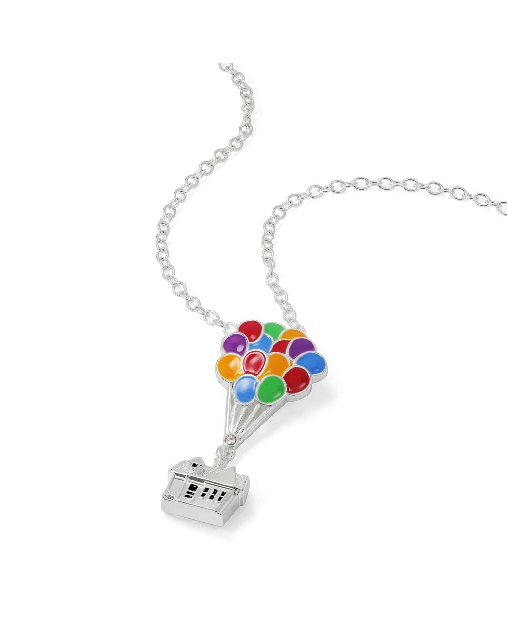 Disney Metallic Pixar Up Balloon House Necklace