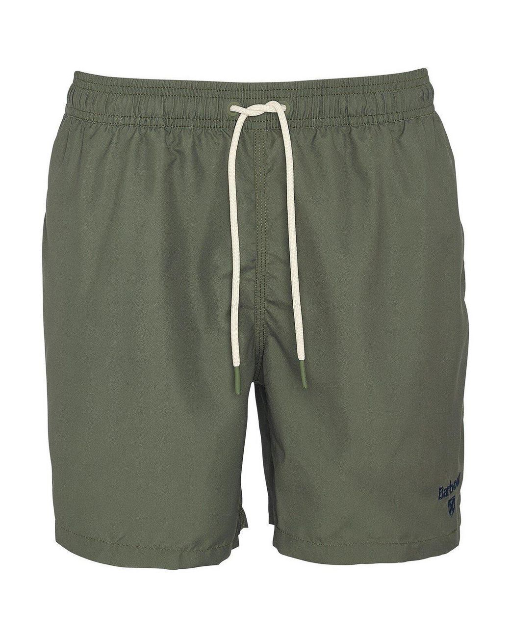 Barbour Green Logo Swim Shorts for men