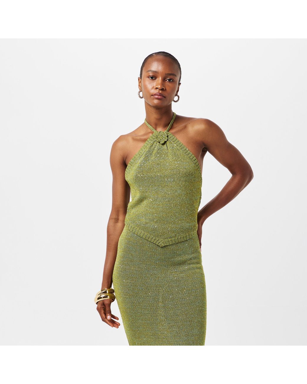 Asta Resort Green Teresa Bandeau Top