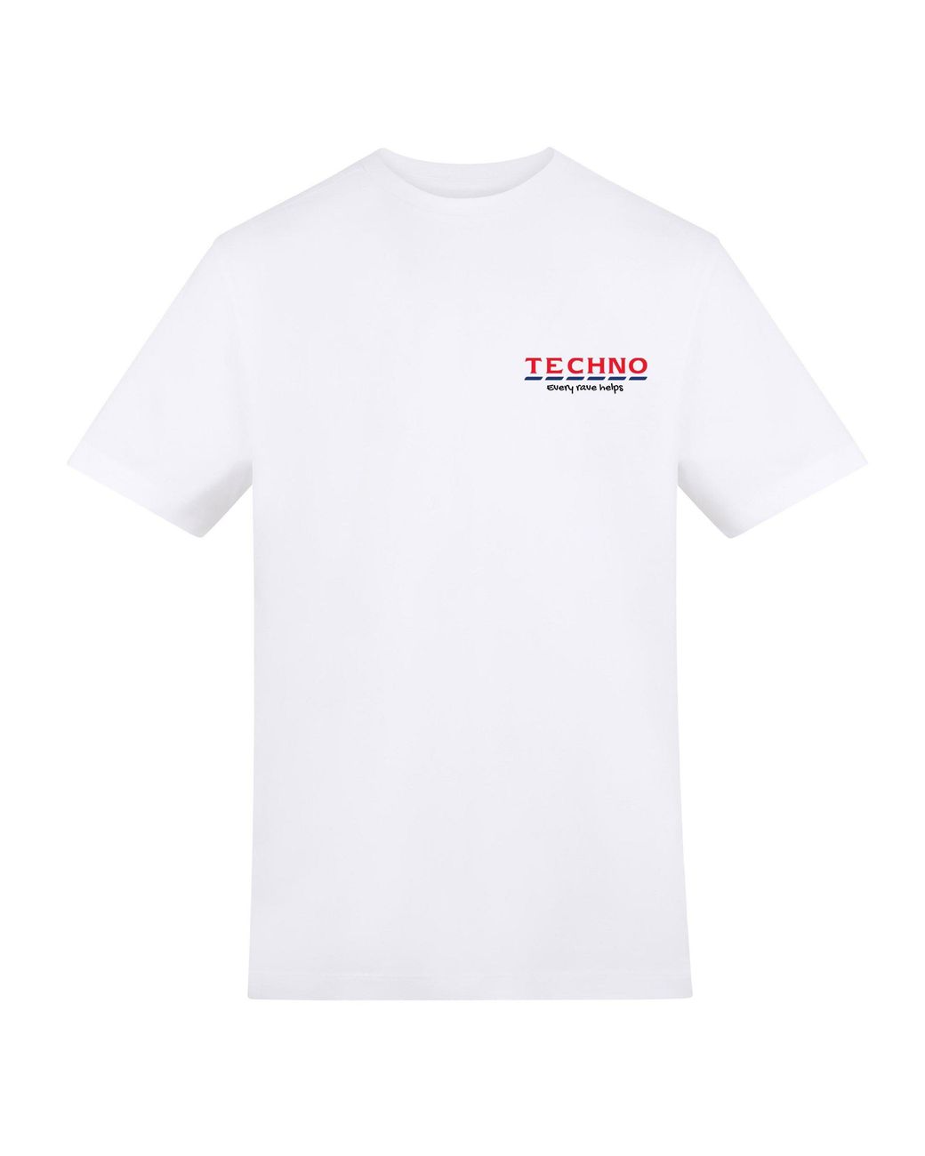 AWD White Adults Printed Festival Tee