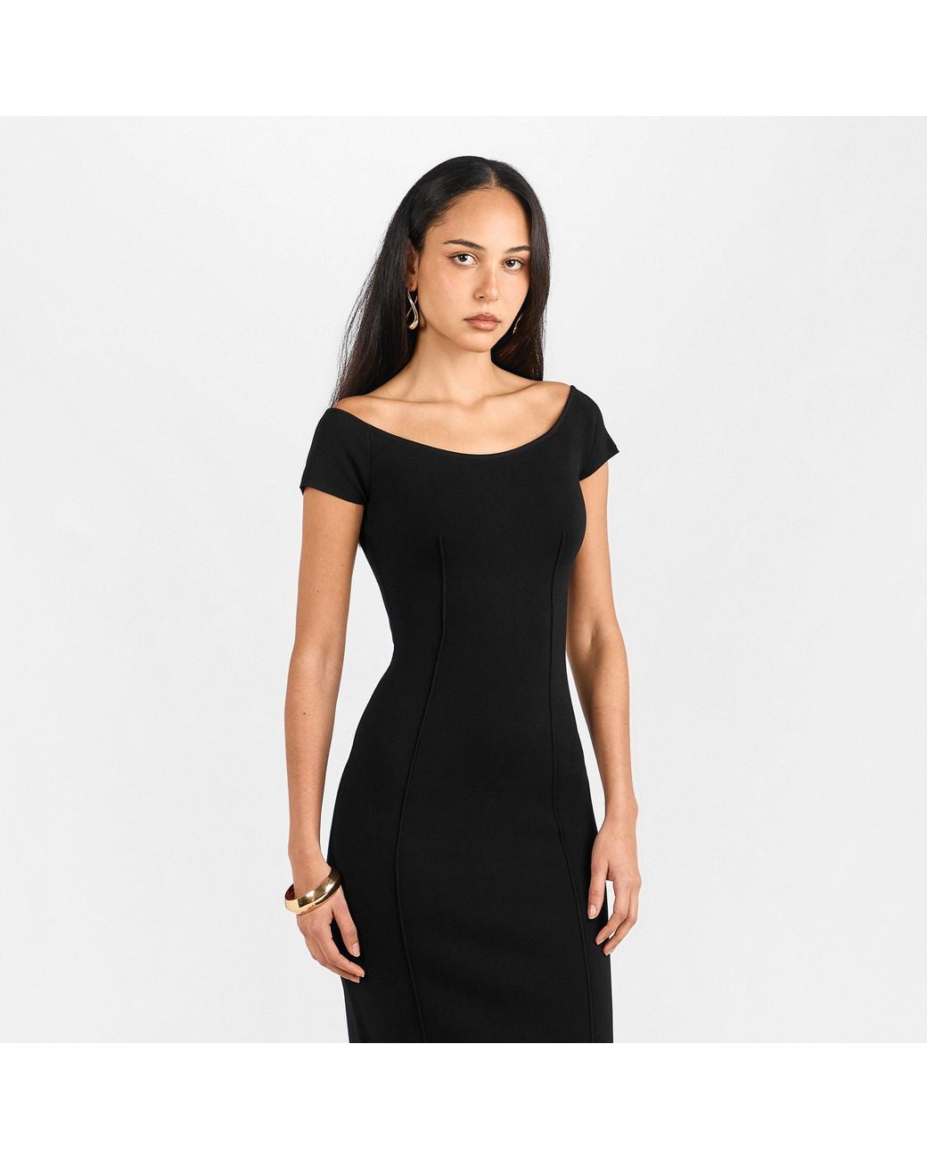 Joseph Black Foin Bodycon Dress
