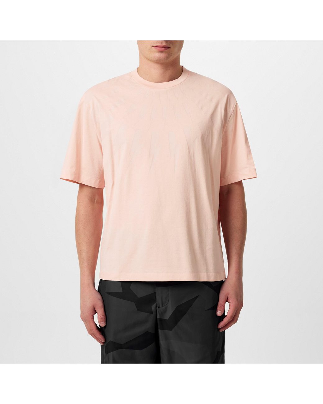Neil Barrett Pink Thunderbolt T-Shirt for men