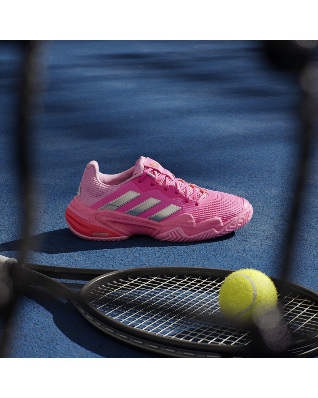 Adidas Pink Barricade 13 Tennis Shoes