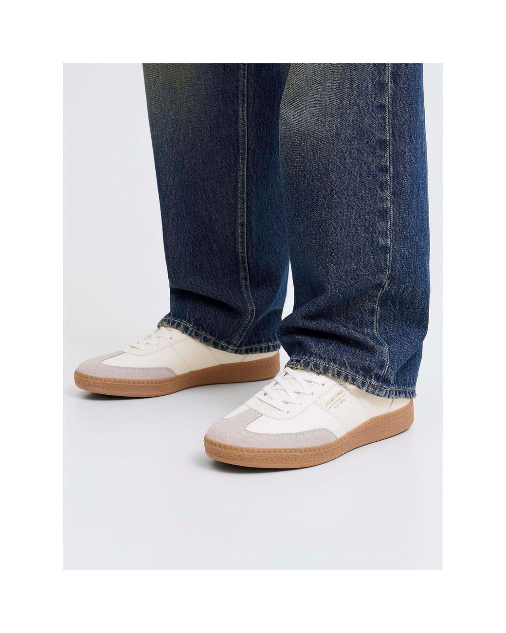 Jack & Jones White Reecher Pu Sneakers for men