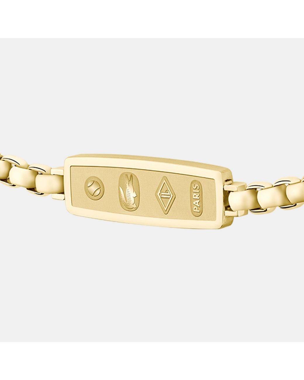 Lacoste Metallic District Ip Reversible Pendant Bracelet for men