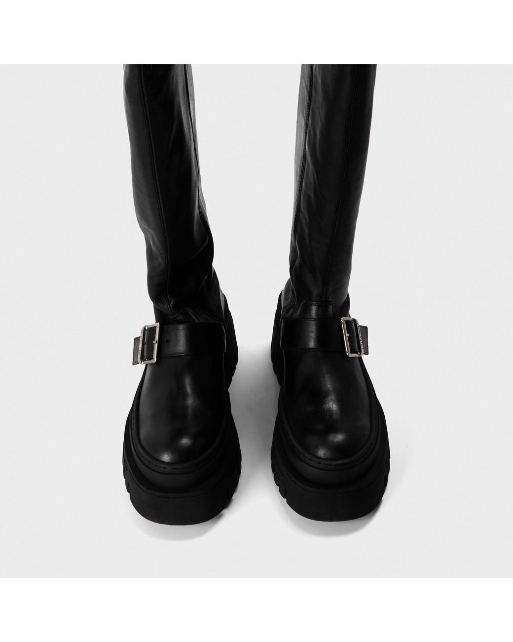 Steve Madden Black Knee High Boots