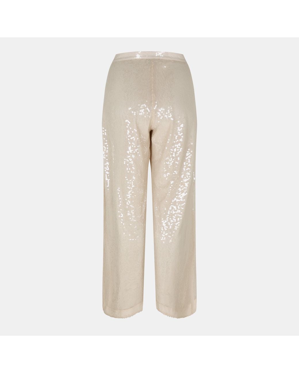 Boss Natural C Tallets Sequinned Wide Leg Trousers