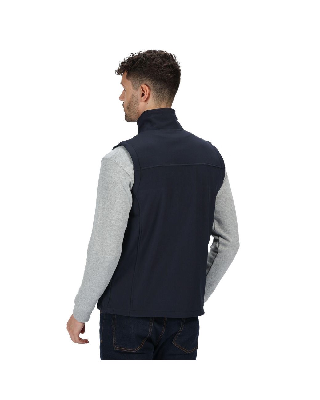 Regatta Blue Flux Softshell Gilet for men