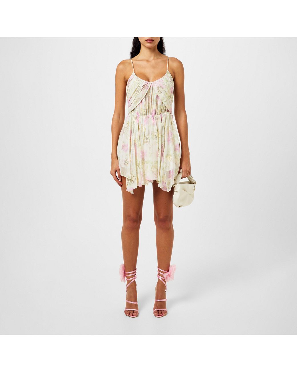 LoveShackFancy White Clairo Mini Dress