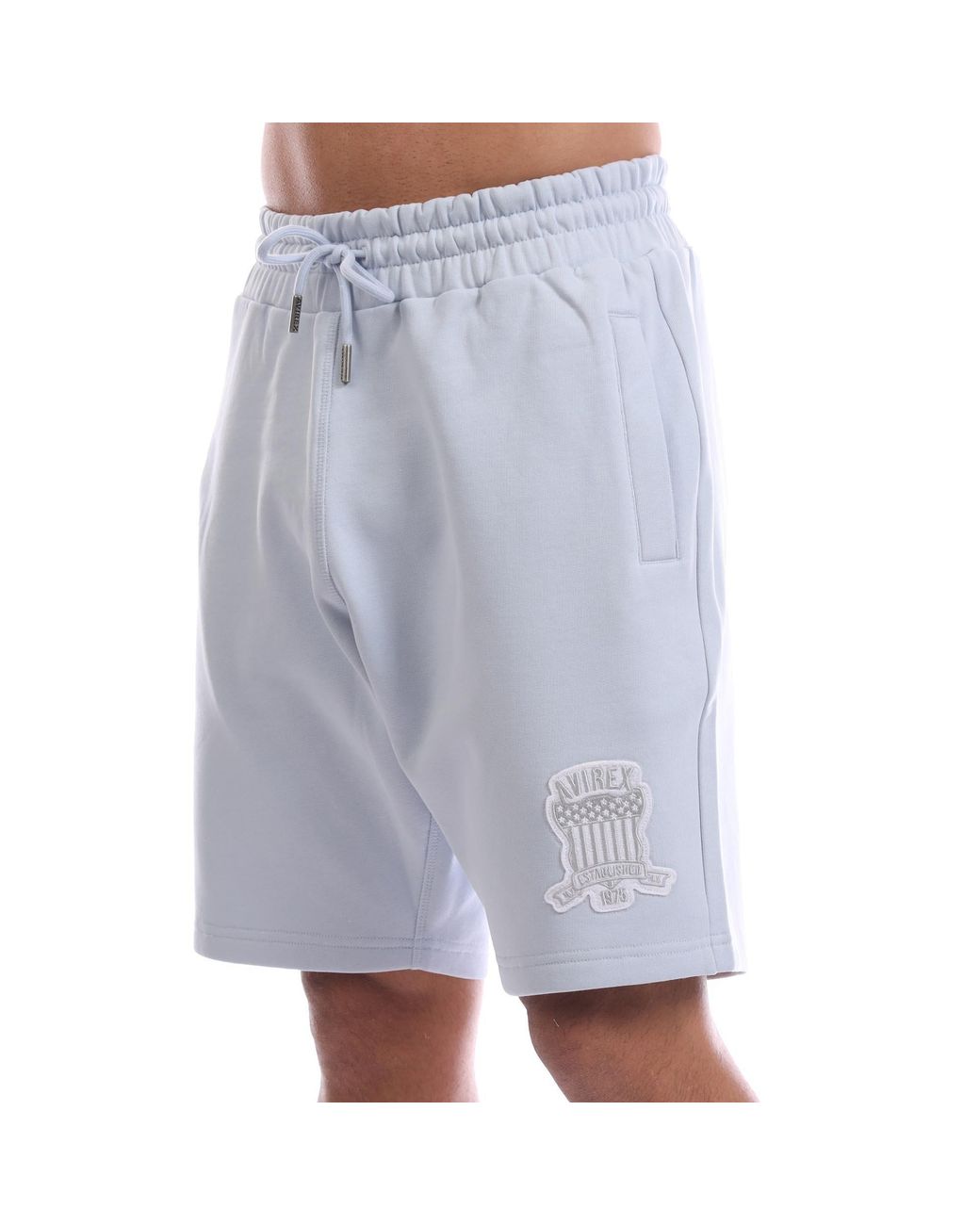 Avirex Blue Sunny Fleece Jogger Shorts for men
