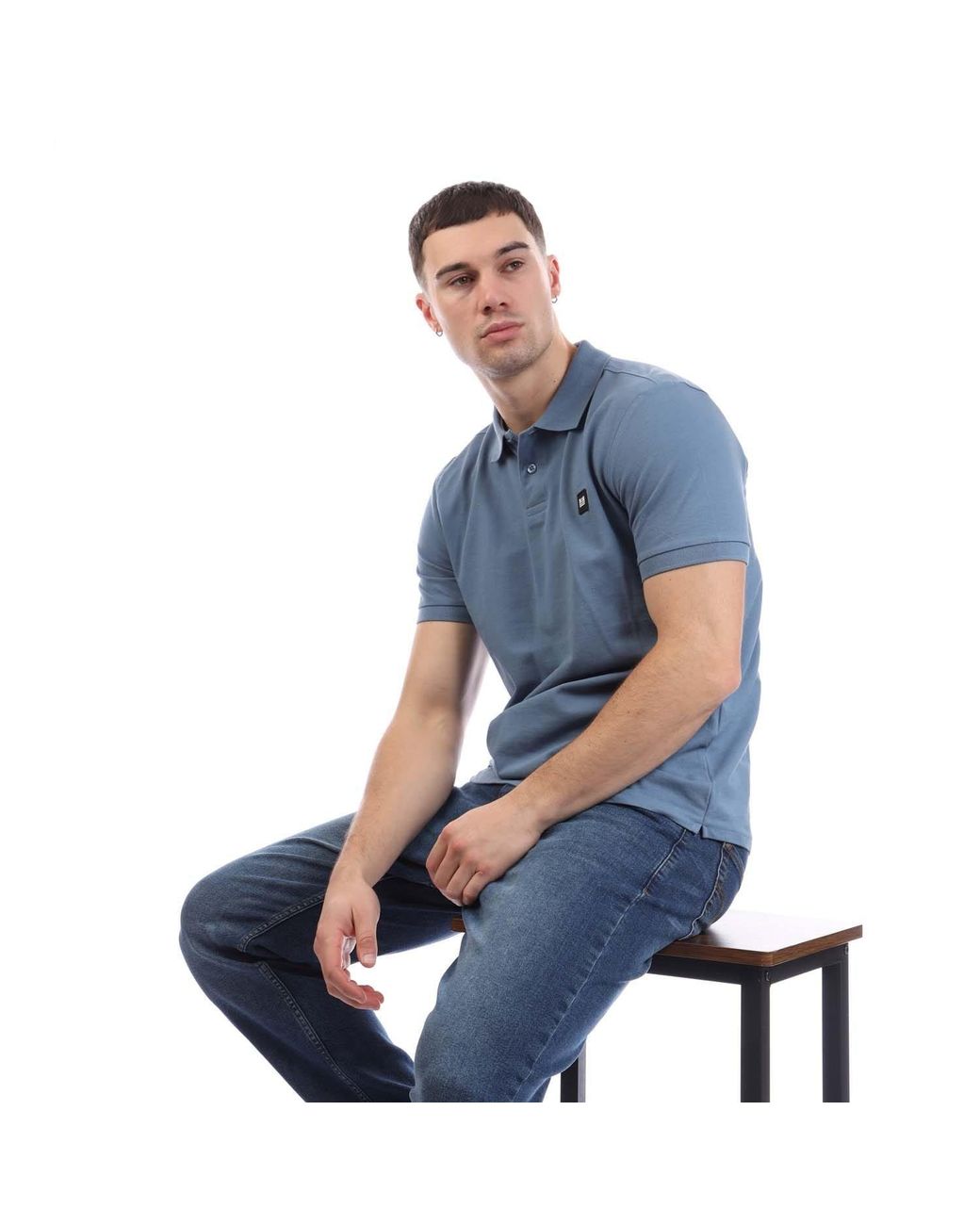 Weekend Offender Blue Barnum Polo Shirt for men