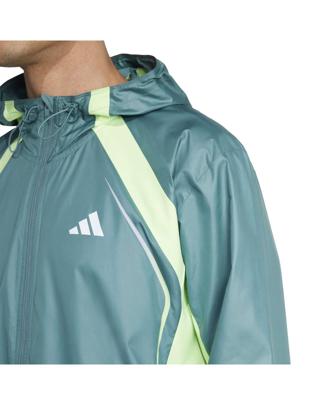 Adidas Originals Blue Tech Slim-Fit Windbreaker for men