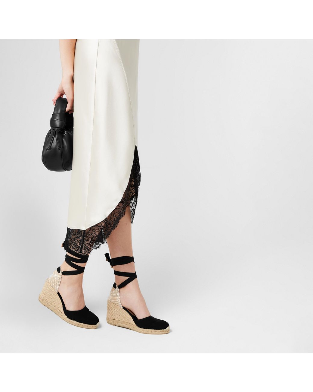 Castaner Blue Carina Wedge Sandals