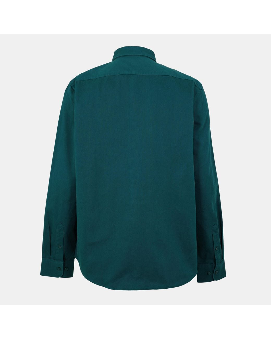 Original Penguin Green Long Sleeve Twill Overshirt for men