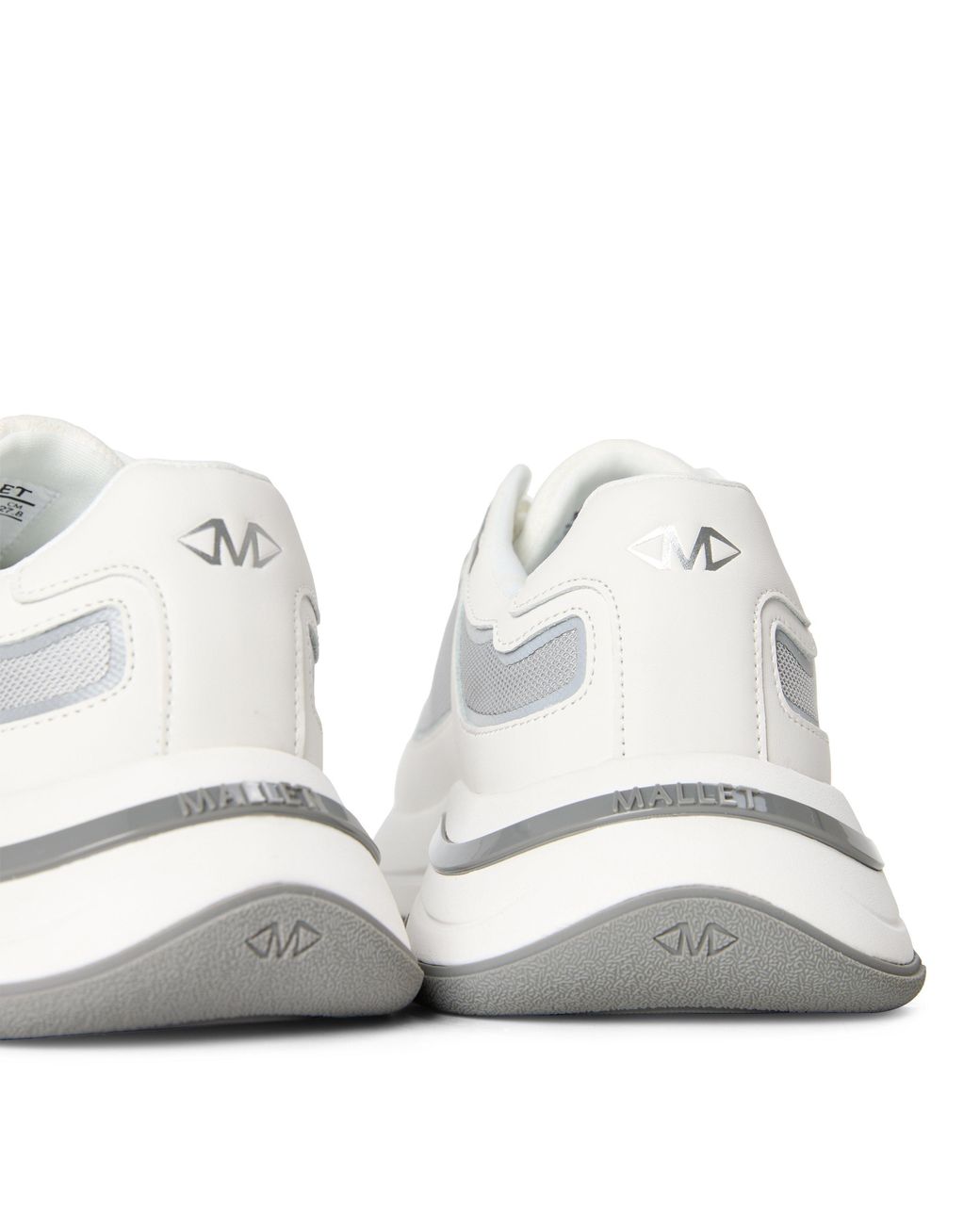 Mallet White Alton Leather Low-Top Trainers for men