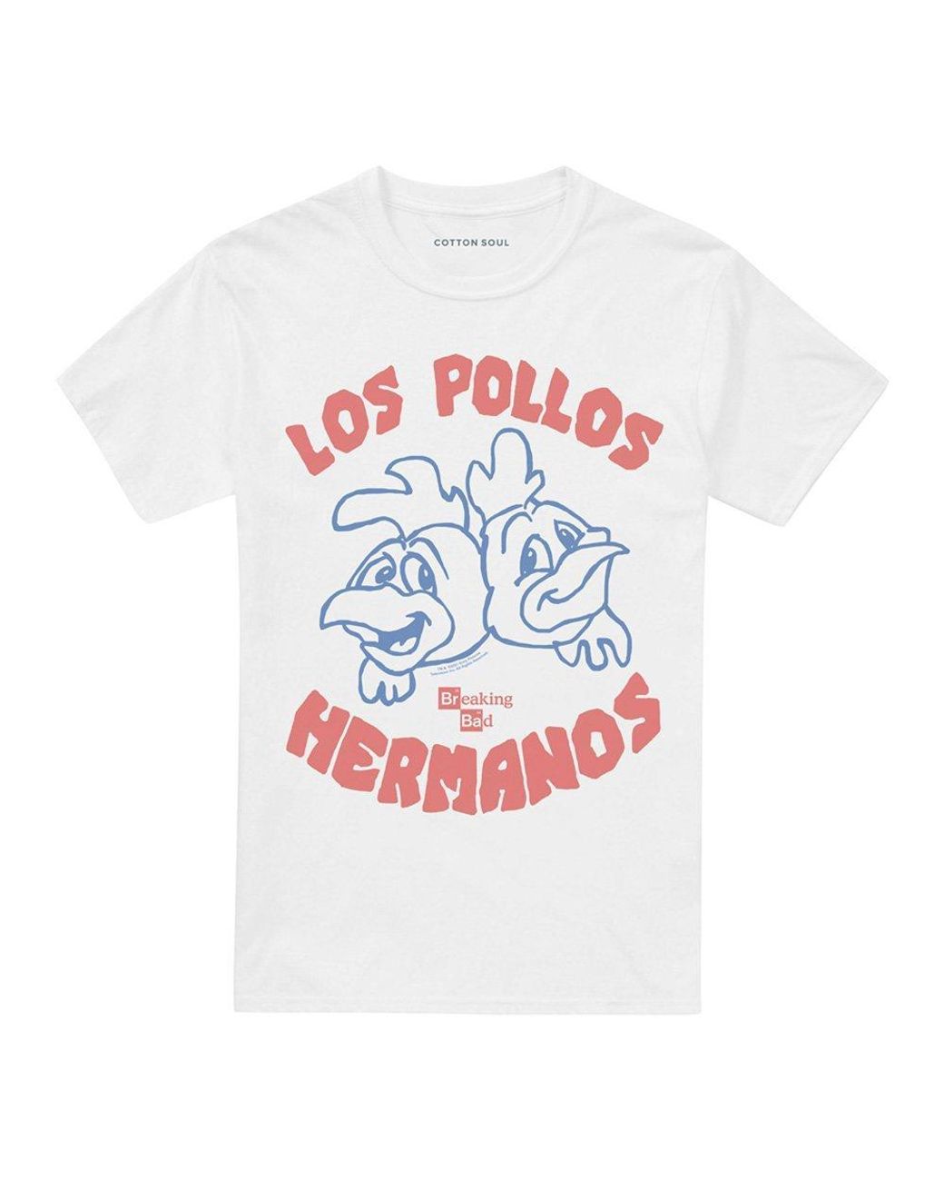 Breaking Bad White The Los Pollos T Shirt for men